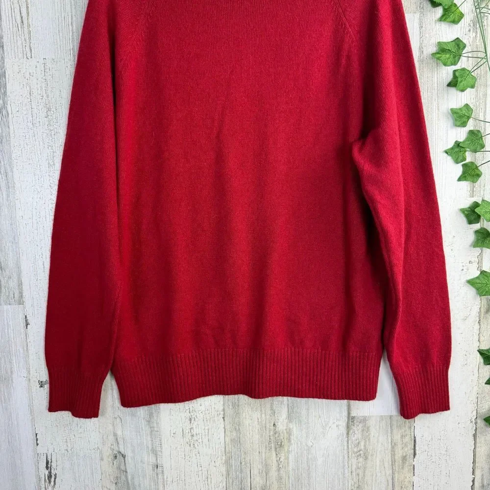 J. Crew Crewneck red Sweater size large
